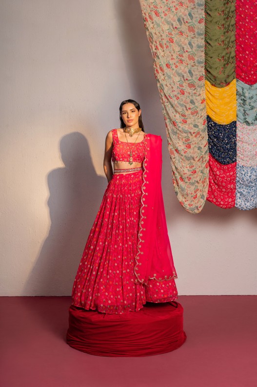 Latest Heavy Designer Beautiful Multi Color Velvet Lehenga Choli – Fashionfy