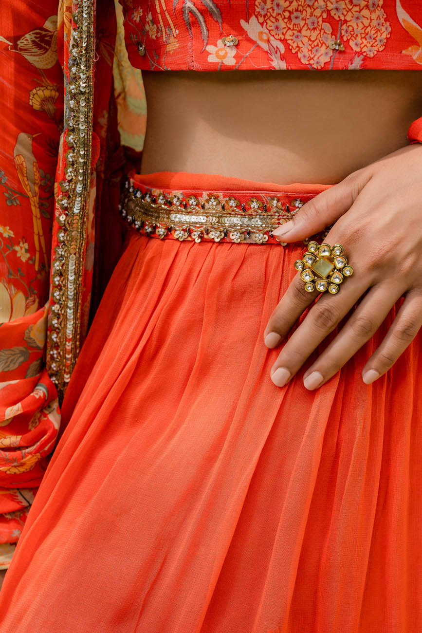 Orange Designer Lehenga Choli,sabyasachi Lehengas,bridal Lehenga,wedding  Lehengas,indian Dress,ghagra Choli,lehenga for Women,lehenga Blouse - Etsy